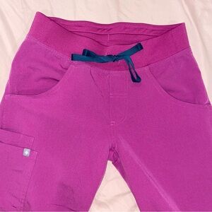 Figs Cargo Pants Petite Fushcia Size XXS